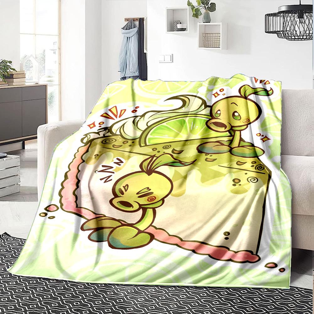 Plants Vs. Zombies Blanket Warmthful Decor Great for Bed Chair Seaside All-Season Use Playful Design Best Holiday Gift for Friends Family