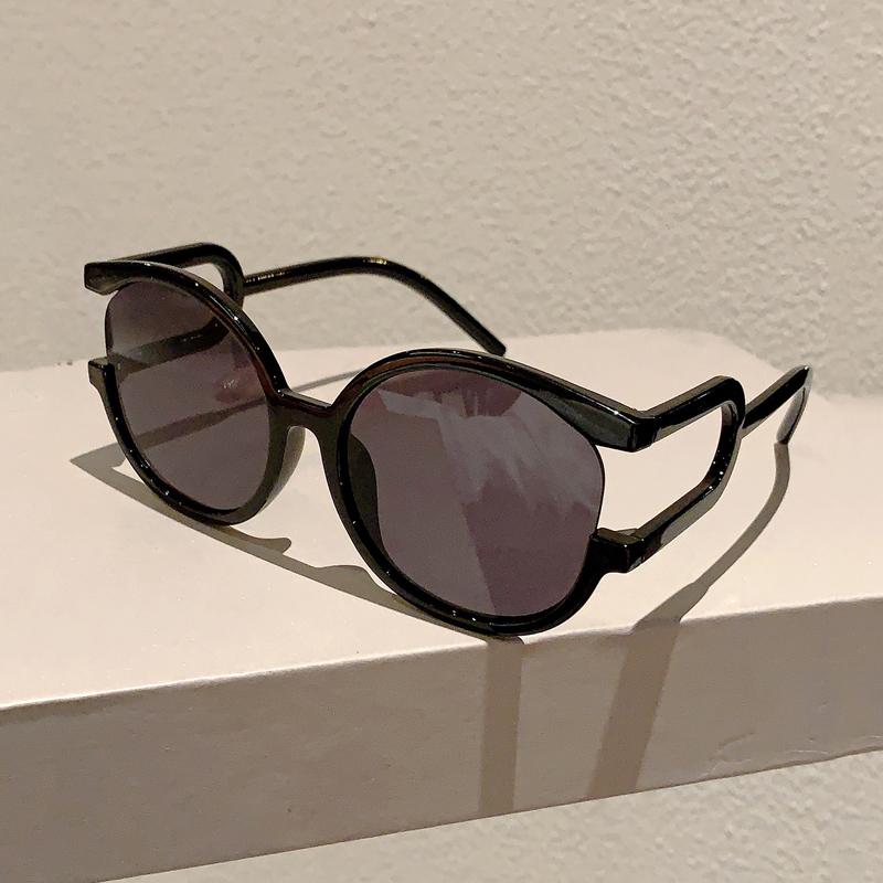 Y2K Модный Дизайн Оттенки Оверсайз Круглые Декоративные Женские Солнцезащитные Очки Уличный Бренд Путешествия Походы Солнцезащитные Очки