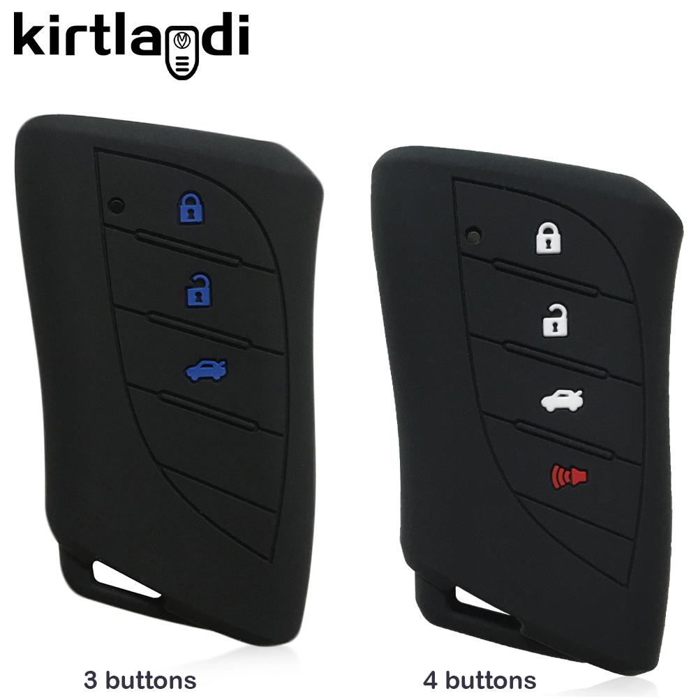 Силиконовый чехол для ключа Чехол-накладка для автомобильного ключа для Lexus ES NX GS RX UX250 UX260 ES350 2019 2020 3/4 кнопки Держатель для дистанционного ключа Брелок