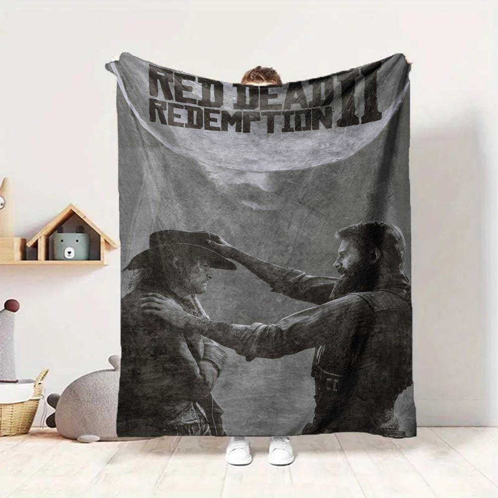 Dead Redemption Ii Flannel Blanket Throw Blanket Soft Warm Sofa Bed Camping Car home Decor Unique Christmas Gift C9301006