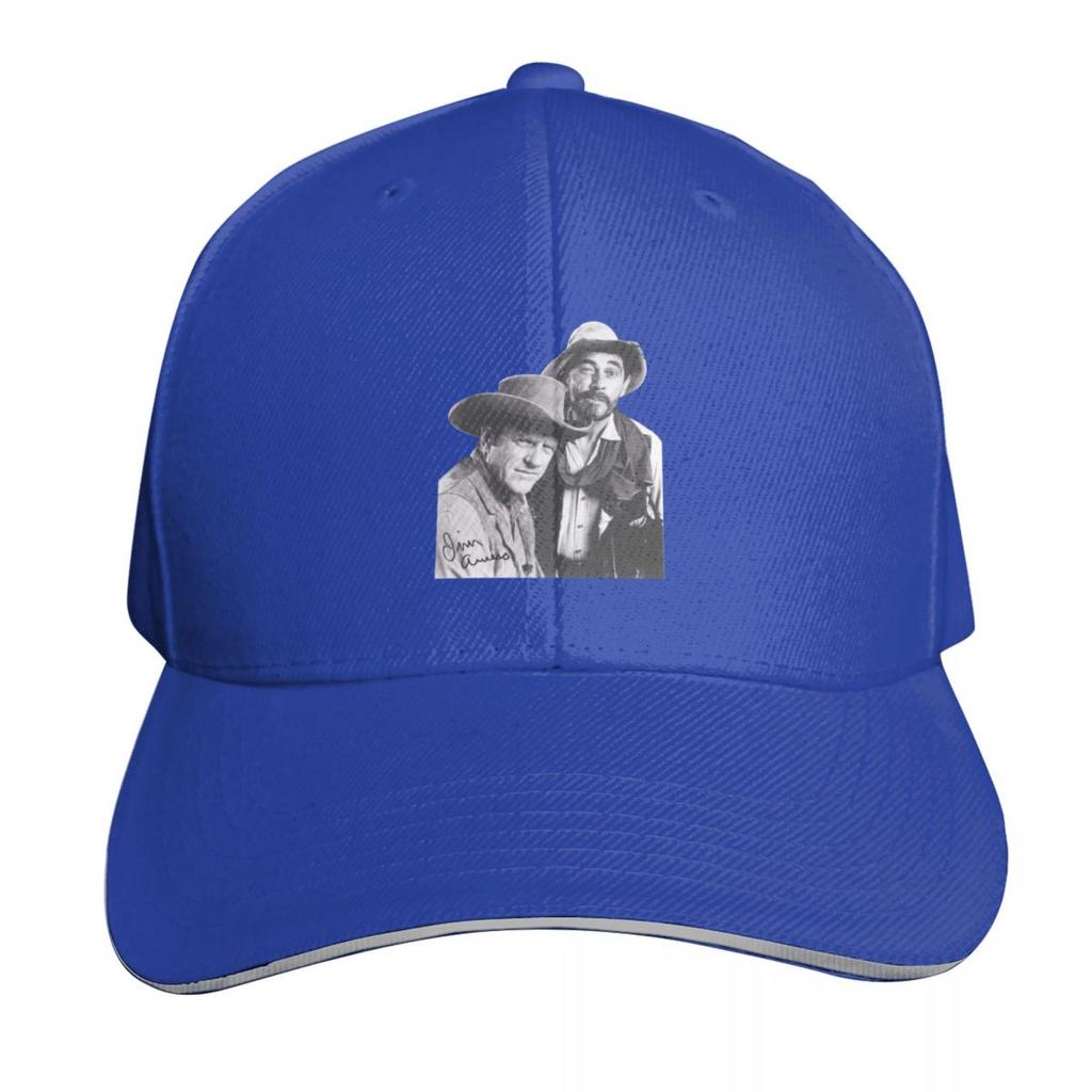 Gunsmoke Series James Arness And Matt Dillon Baseball Cap Wild Ball Hat Thermal Visor tea Hat foam party Hat Hats Women Unisexs