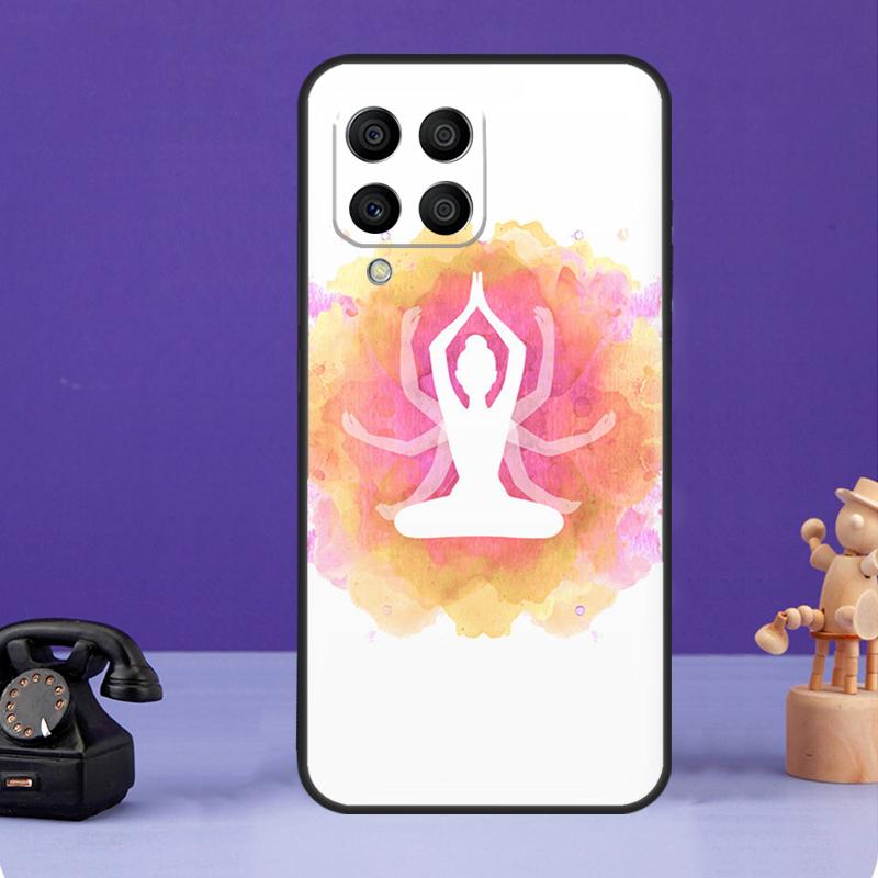 Yoga Om Namaste Mandala Design Case For Samsung Galaxy M34 M13 M53 M51 M31 M11 M14 M54 M12 M32 M52 M16 M36 M56 M15 M35 M55