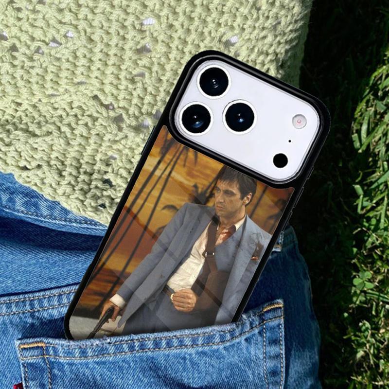 Film Scarface Tony Montana phone case cover Compatible with for IPhone 17air 16e 15 14 13 12 11Pro Max 17 Air