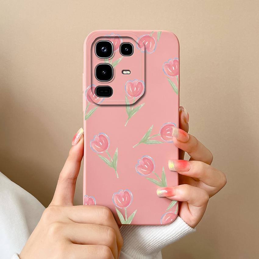 Для телефона Infinix Note 50 Pro Plus 40 50x Модный чехол с узорами «Звездное небо» и «Кот», Гладкий жидкий силикон, Высококачественный противоударный чехол для Infinix