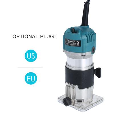 110 В, 800 Вт, триммер, 30000 об/мин, с прозрачным основанием, направляющая для кромок, электрический триммер для деревянного ламината