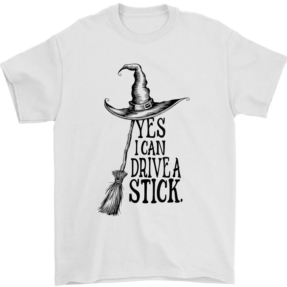Yes I Can Drive A Stick Funny Halloween Spooky Witch Unisex T-Shirt Unisex T-Shirt