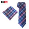 2025 Новый Элегантный Мужской Набор Галстука и Карманного Платка в Британскую Клетку