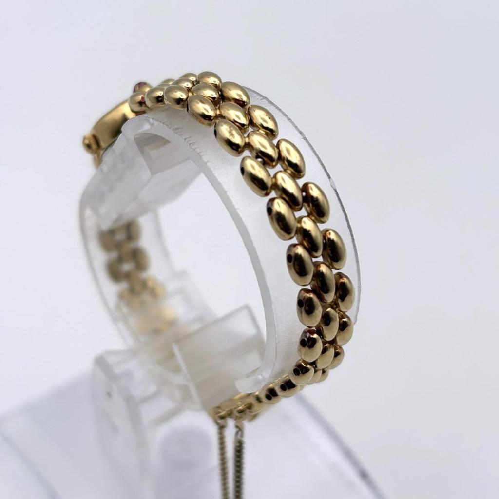 [USED] SEIKO Color Stone Gold Women's Watch with Bracelet