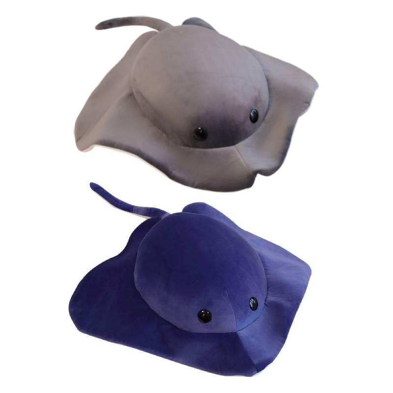 Cute Pop Bear Ocean Series Fish Stingray Plush Toy Doll For Cuddling And Snuggling
