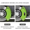 6Pcs PVC Car Brake Caliper Badge Emblem Stickers Auto Gadget For BMW M X1 X3 X5 X6 E30 E90 M3 E84 E83 F25 E91 E60 F15 F16 E70 UF0