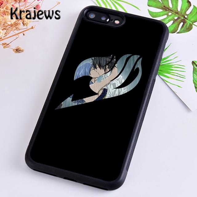 Мягкий чехол Krajews Fairy Tail аниме «Брызги краски» для iPhone 14 5 6s 7 8 plus XR XS 11 12 13 pro max Samsung S21 S22ultra