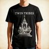 Twin Tribes Черная Хлопковая Рубашка Полный Размер S-5XL Унисекс