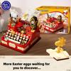 Новая серия Snoopy Retro Музыкальная пишущая машинка Модель из строительных блоков Сборка Мультяшная головоломка Игрушка Подарок Съемный Коллекционный Орнамент