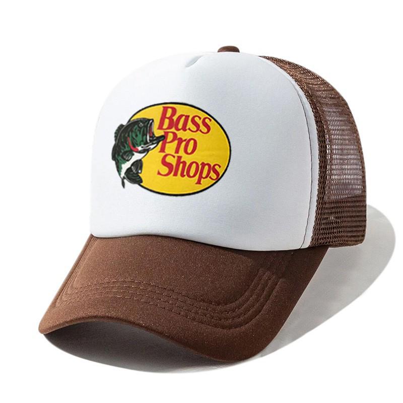 Европейско-американская бейсболка с принтом от Bass Pro Shops для активного отдыха и рыбалки