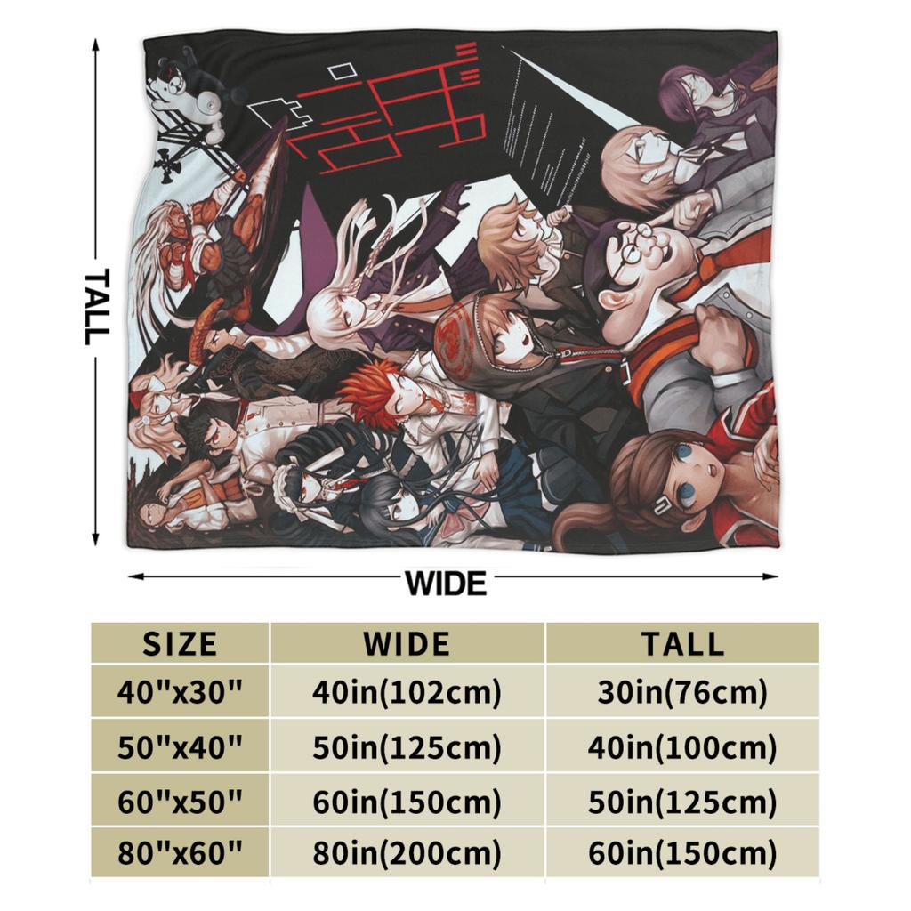 Пледы Danganronpa Мягкий Теплый Удобный Плюшевый Плед для Детей Взрослых Дивана Стула Фланелевое Покрывало Постельное Белье