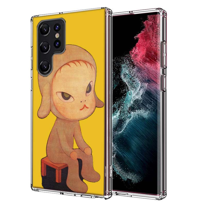 Cute Nara Yoshitomo Art Capa Phone Case For Samsung S26 Ultra S25 Edge Galaxy S23 S21 S20 S24 FE S22 S10 Plus Cover Clear TPU Sh