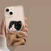 Funny Cat Print Soft Protective Funda Phone Case For iPhone 17 16 15 13 12 11 ProMax Pro Plus Shockproof Carcasa Phone Case