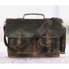 Buffalo Leather Office Briefcase Messenger Bag 17 In Laptop Satchel Shoulder Bag