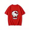2026 New Arrival Kawaii Christmas Hello Kitty Print Couple T Shirts Casual Fashion Family Matching Outfits Parentchild Tees Top