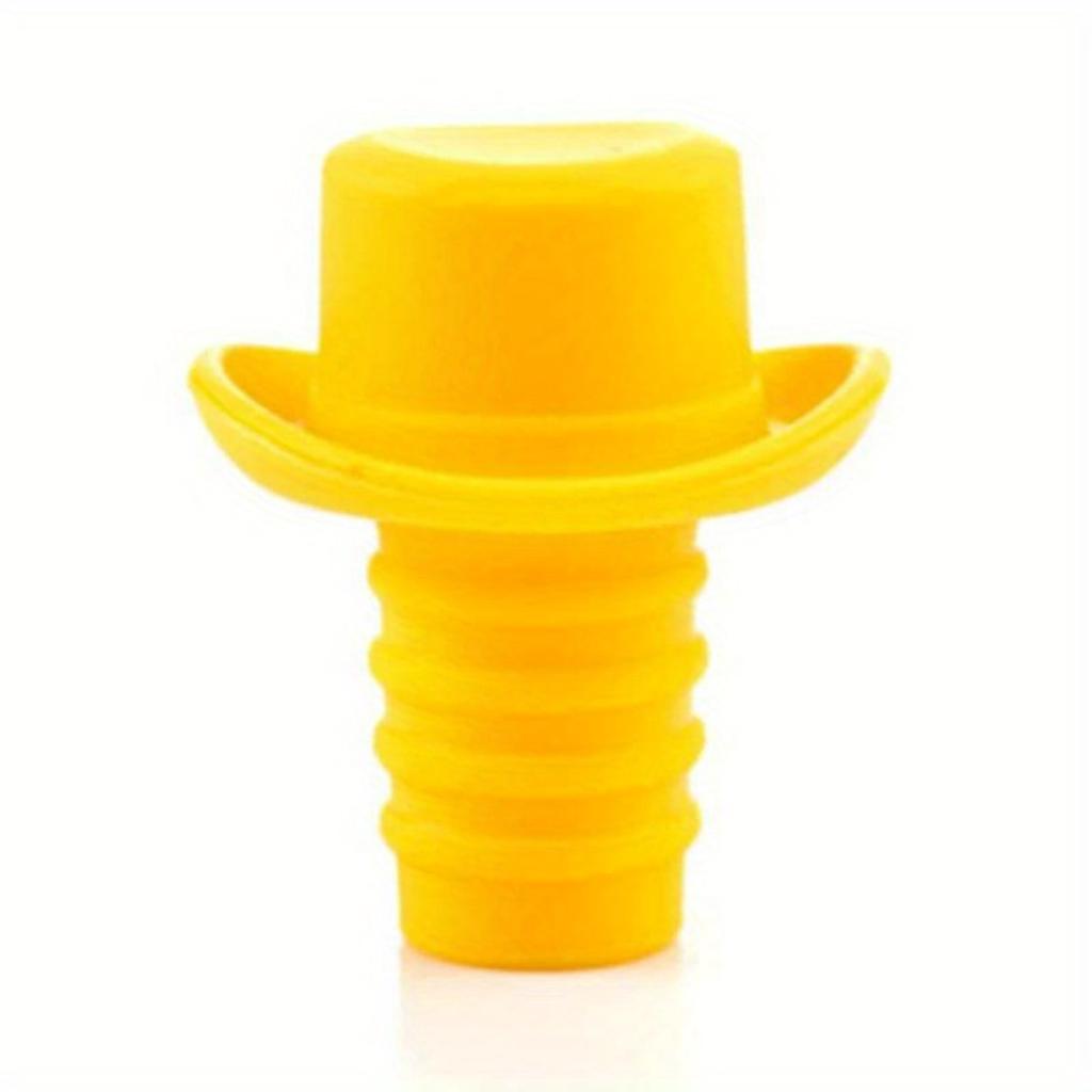 1pc Cute Silicone Wine Stopper Reusable Container Cap Pourer, Food-Grade Seal for Freshness