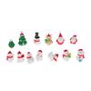 POPETPOP Рождественская фигурка Снеговик Украшение Набор из 13 Микрофон Настольный Ландшафтный Декор Поделки Украшения Творческий Случайный Стиль