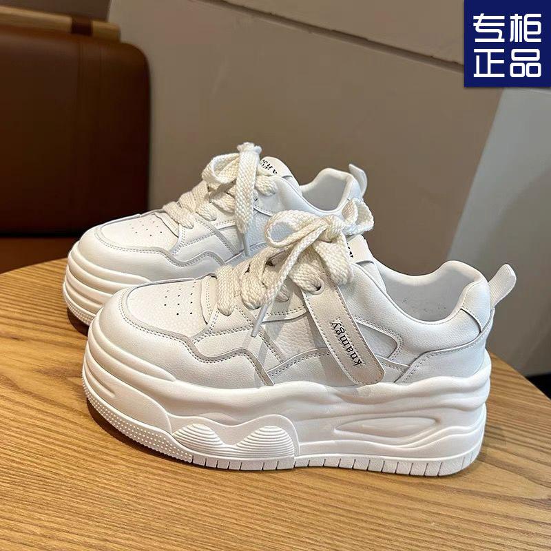 Женские туфли на толстой подошве, амортизирующие маффины, универсальные, для невысоких людей увеличивают рост и показывают рост, кеды