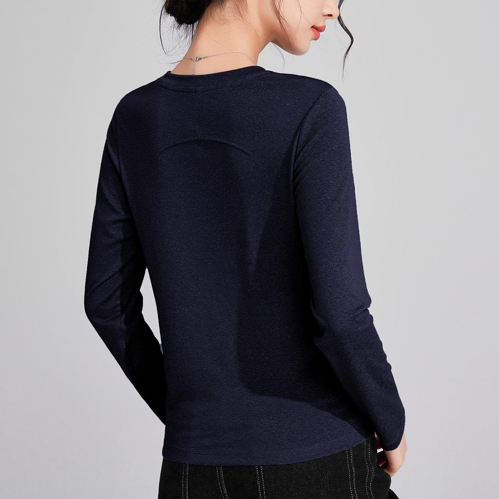 Tencel Linen Mask Air Feeling Long Sleeve Women's New Simple Casual and Thin Skin-friendly Top
