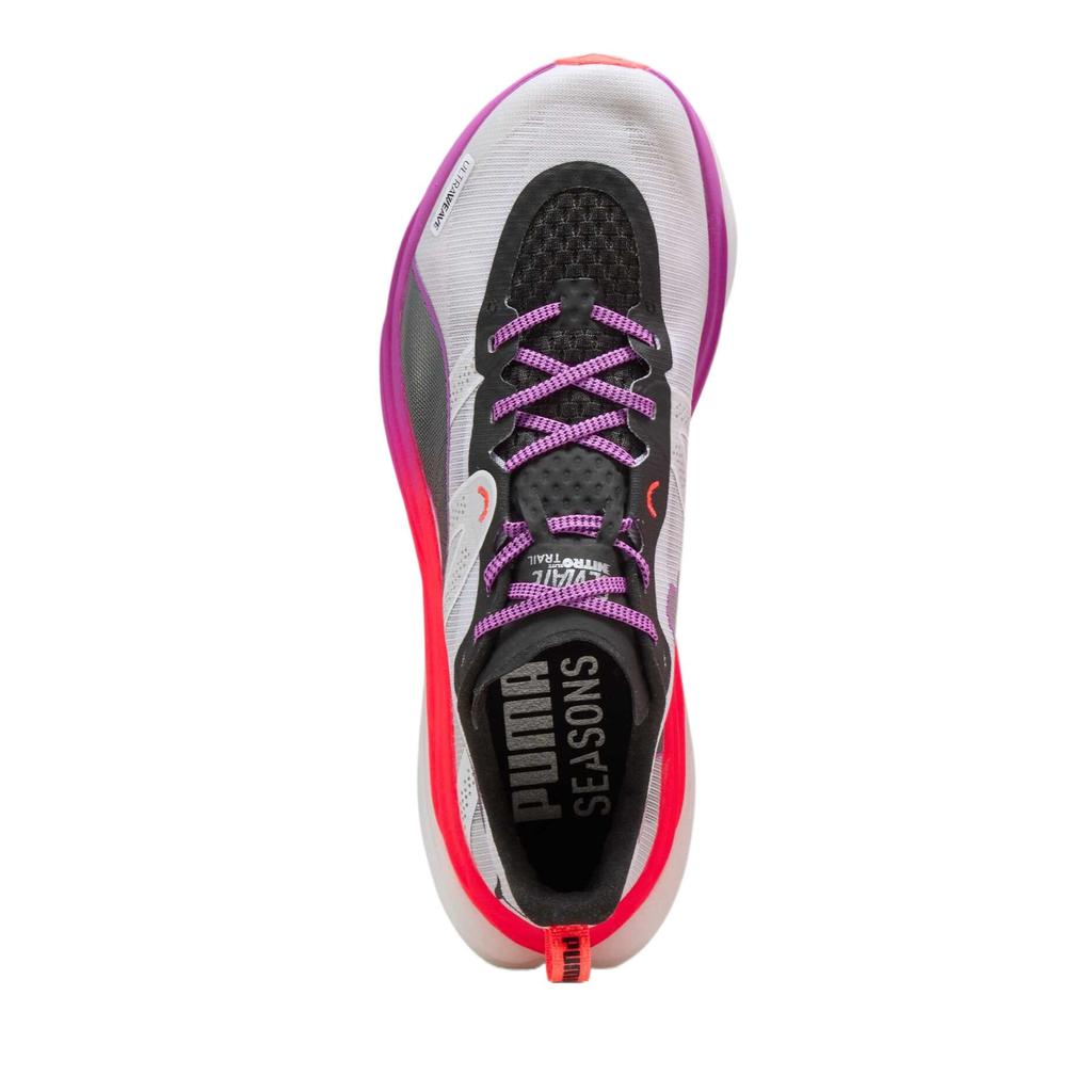 Puma Кроссовки мужские Deviate Nitro Elite Trail White Glowing Red Pure Magenta 310034-01