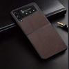Кожаный чехол для Samsung Z Flip7 - Деловой защитный чехол из личи-кожи для складного Flip6