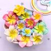 Resin Kawaii Colorful Painted Flower Flat Back Stones Scrapbooks 3D Garden Miniatures Figurines DIY Bow Decor Accessories Crafts