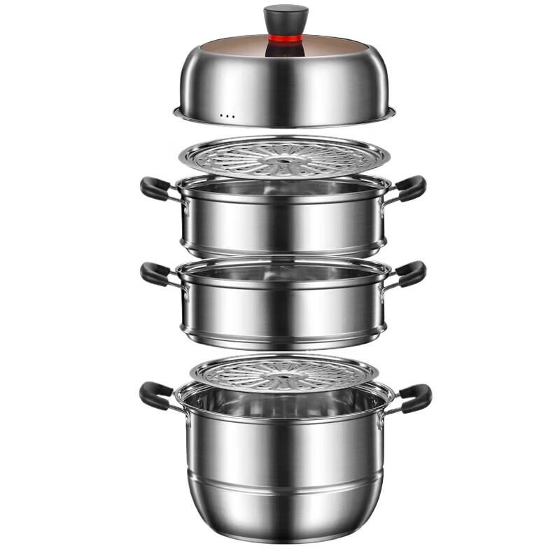 Yingbai Stainless Steel Multi-Tier Steamer Pot