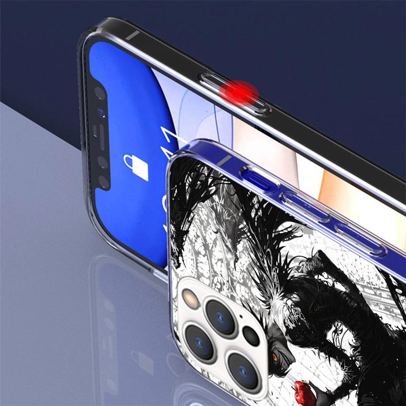 N-Note D-Death Anime Ryuk Phone Case For iPhone 17 Air 16 15 Pro Max 14 Plus 13 Mini 12 11 Cover 7 8 SE Silicone Shell Print Fun