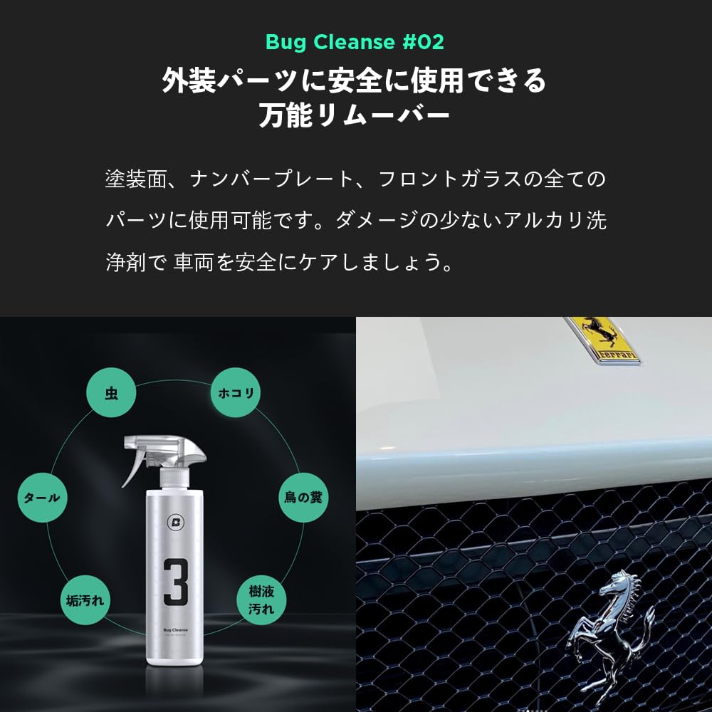 BLASK Bug Cleanse удаляет насекомых и Также подходит для автомоек и №3 500 мл, экскременты, пыльцу, грязь. покрытия.