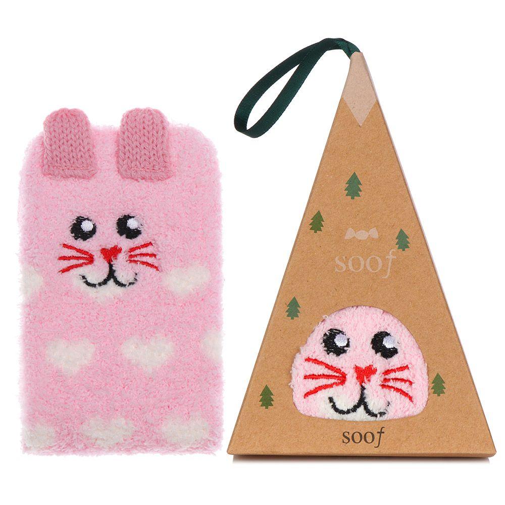 Теплые носки с рисунком животных 3D пушистые коралловые носки для носков рождественские подарочные носки с коробкой