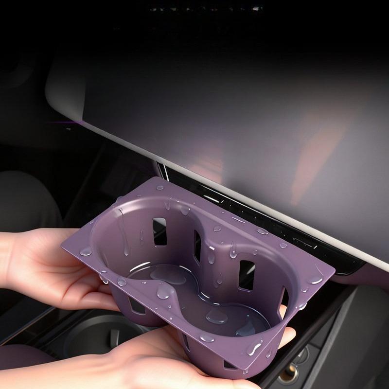 Center Console Cup Holder Mat, Interior Upgrade Accessories, Factory Color Fit for 2026 Mazda CX-6e (EZ60)