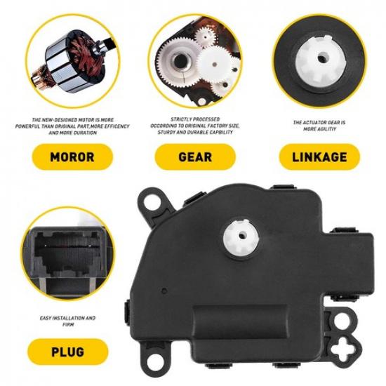 HVAC Heater Blend Door Actuator For 2011-2016 Jeep Wrangler (JK) Right