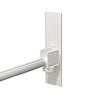 Towa Sangyo Magnetic Bathroom Clothes Drying Pole Holder, Magnetic SQ Bathroom Wall Mount Pole Holder, Set of 2, White, Approx. 5.9 X 6 X 25.5 Cm, Rus