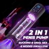 IPX7 Waterproof Electric Pump Penis Erection Enlargement Automatic Vacuum Pump for Men 4 Suction Masturbating Sex Toy for Men