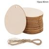 30-80mm Wooden Easter Eggs Kids DIY Painting Crafts Blank Bunny Eggs Wood Chips Happy Easter Party Home Decoration Ornament Gift