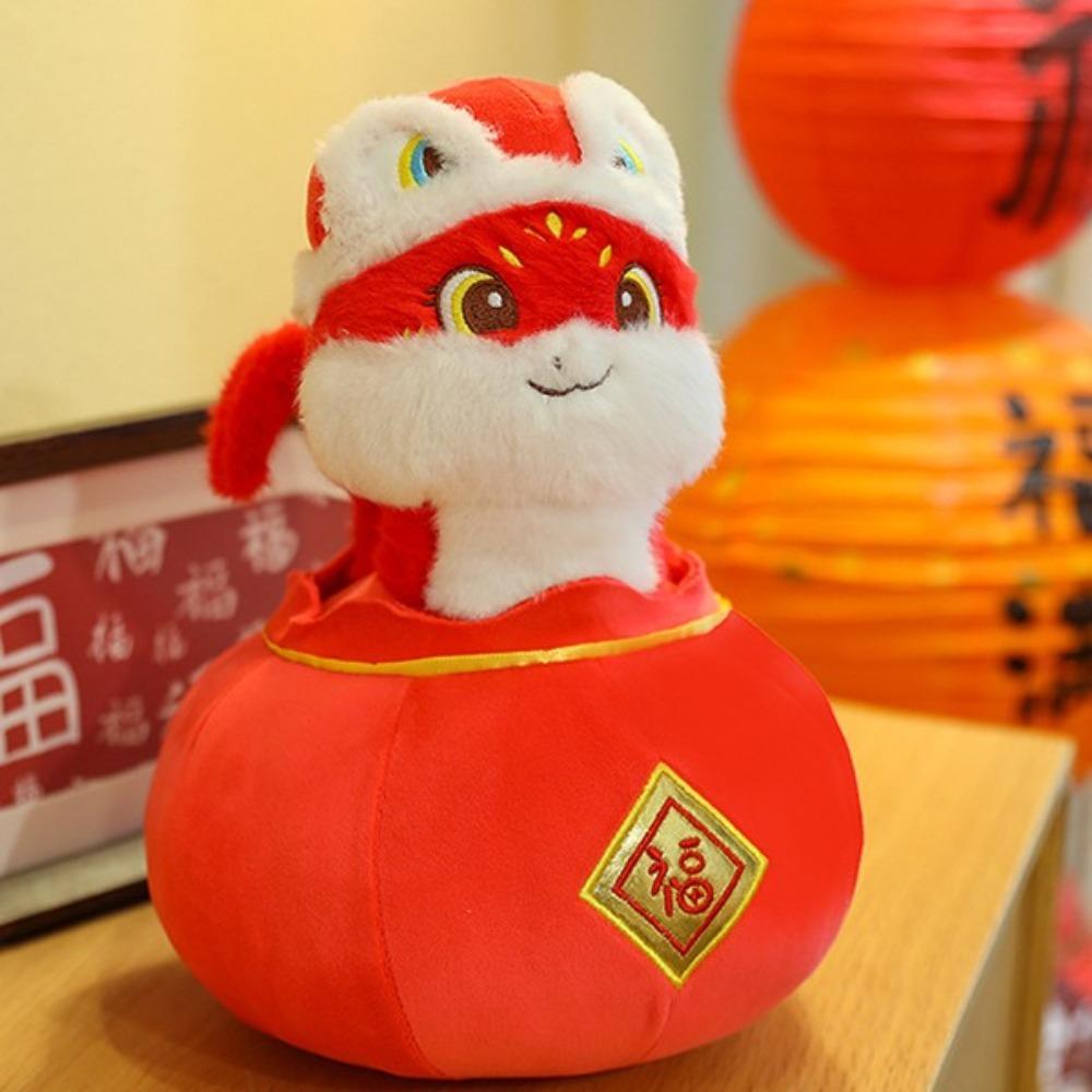 Мягкая игрушка Змея с длинным хвостом Год Змеи Большие глаза Счастливая змея Кукла Плюшевые игрушки Новогодние подарки