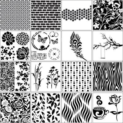 Альбом ремесла живопись 14,1*13 см ПЭТ пластик белый 1 шт. трафареты для тиснения трафарет для рисования трафареты для скрапбукинга