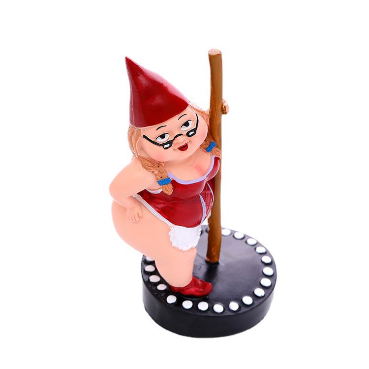 Украшения из смолы для сада Pole Dancer - Гномы Pole Dance Decorations