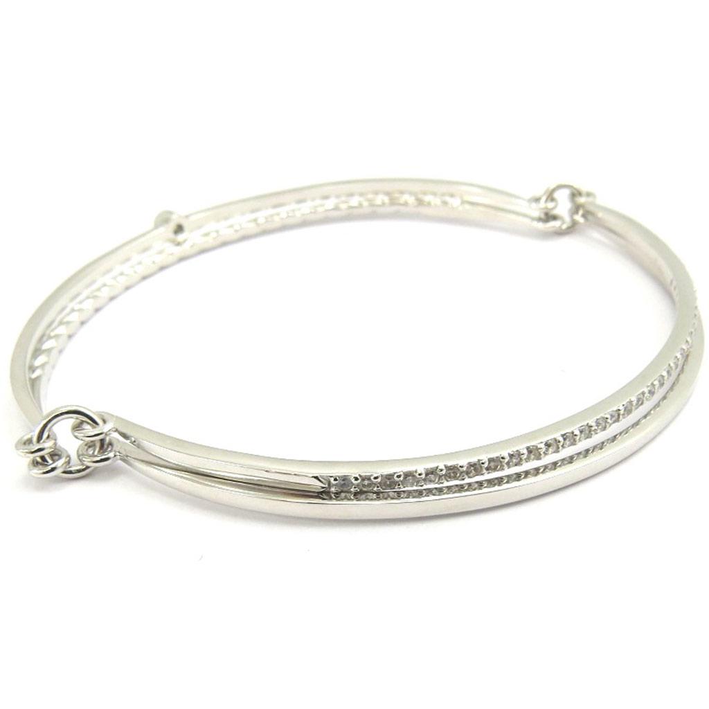 Altesse [L5342] — Белый серебряный браслет «Богиня»