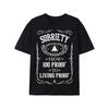 Европейские размеры Мужская футболка Living Proof Sobriety Anniversary AA NA - Доказательство для Living Proof Стрелка и Лавровый венок Графика
