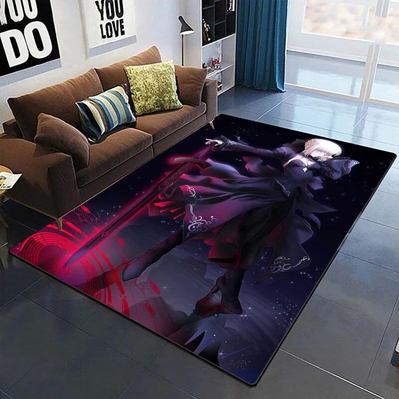 Fate Cartoon HD ковер с принтом, домашний ковер, детская комната, гостиная, стул, прикроватный современный простой напольный коврик, кавайный ковер
