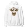 Highland Cow Hoodie Long Sleeve Shirt Cow Lover Farm Animal Cute