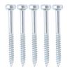 100Pcs Square Drive Self Tapping Screw Zinc Plated Fine Thread Self Tapping Screw 38mm 1?12in