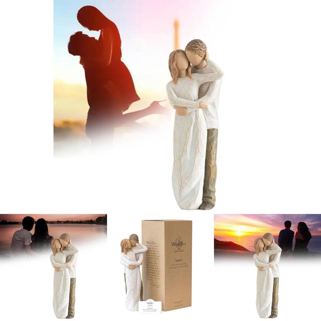 Фигурка из смолы Willow Tree Вместе Подарок для пар и друзей Элегантный современный декор