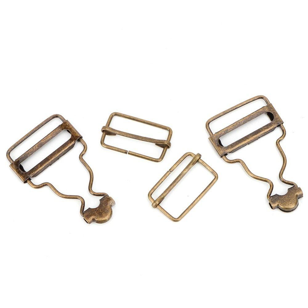 10pcs 2.7cm Metal Adjustable Strap Buckles Adjustable Buckle Replacement For Bib Pants