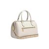 COACH Rowan Cross Grain Leather Coated Canvas Briefcase , Handbag , Shoulder Bag , Crossbody Bag Medium Women's White (Unisex) Handbags
